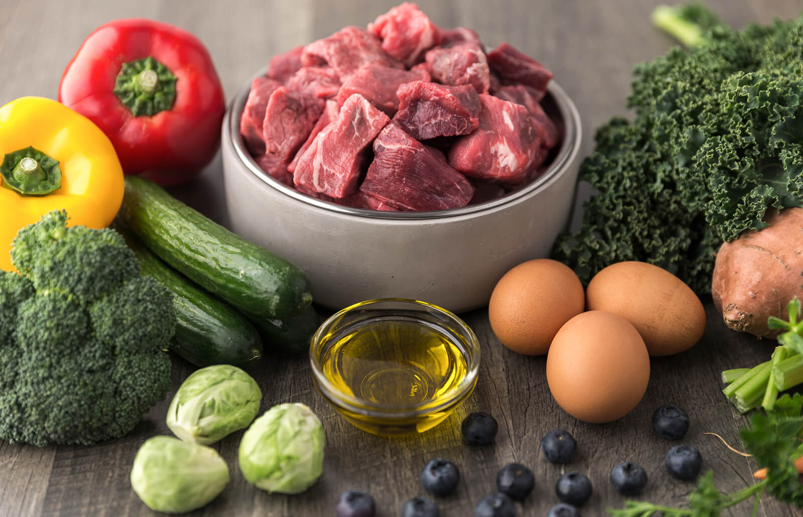 Fresh ingredients for CookCam AI recipe generation